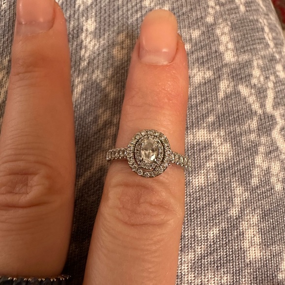 Princess ring half carat. - Picture 4 of 12